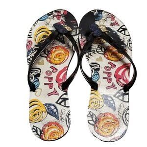 Coach Kasey Flip Flops Sandals Tongs Shoes Poppy Women's WOMAN'S Size 8 M